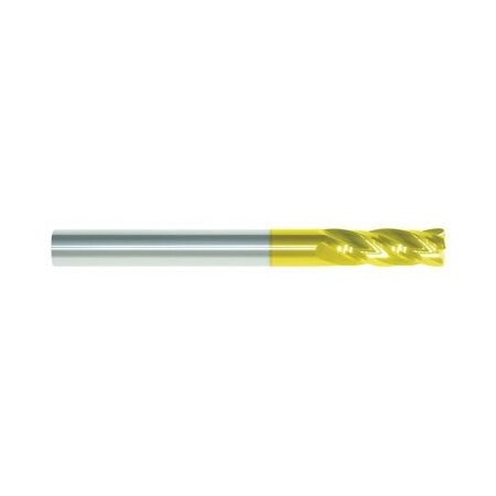 Morse End Mill, Center Cutting Regular Length Single End, Series 5968G, 14 Cutter Dia, 006 Corner Rad 95450